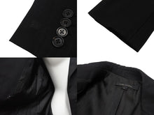 Load image into Gallery viewer, 極美品 MARC JACOBS マークジェイコブス ダブルテーラードジャケット AS0204 サイズ2 ストライプ ウール ブラック ショート丈 中古 4b006766