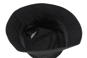 極美品 PRADA プラダ バケットハット トライアングルロゴ RE NYLON 2HC137 リサイクルポリミアド ブラック サイズS 中古 4b006769