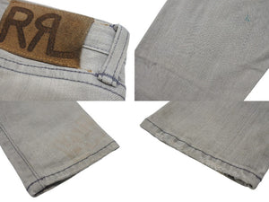 RRL ダブルアールエル デニムパンツ RRL Skinny Fit Japan Woven Selvedge Denim フェード グレー 27 21599 美品 中古 4b006775