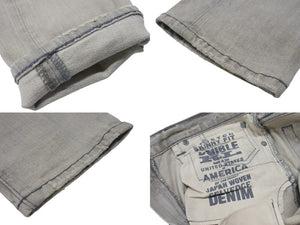 RRL ダブルアールエル デニムパンツ RRL Skinny Fit Japan Woven Selvedge Denim フェード グレー 27 21599 美品 中古 4b006775