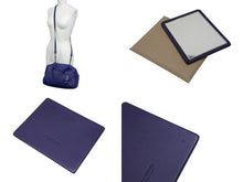 Load image into Gallery viewer, 極美品 BOTTEGA VENETA ボッテガヴェネタ イントレチャート 2WAY ミニ ボストンバッグ パープル ブルー 中古 4b006804