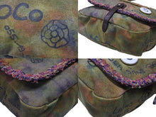 Load image into Gallery viewer, 極美品 CHANEL シャネル エンブロイダリー グラフィティ ショルダーバッグ A92789 ココマーク 21番台 カーキ 中古 4b006809