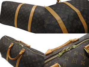 LOUIS VUITTON ルイヴィトン キーポル50 ボストンバッグ M41426 モノグラムキャンバス ブラウン ゴールド金具 美品 中古 4b006811