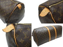 Load image into Gallery viewer, LOUIS VUITTON ルイヴィトン キーポル55 ボストンバッグ M41424 モノグラム PVC ヌメ革 ブラウン 美品 中古 4b006812