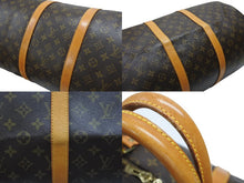 Load image into Gallery viewer, LOUIS VUITTON ルイヴィトン キーポル55 ボストンバッグ M41424 モノグラム PVC ヌメ革 ブラウン 美品 中古 4b006812