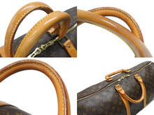 Load image into Gallery viewer, LOUIS VUITTON ルイヴィトン キーポル55 ボストンバッグ M41424 モノグラム PVC ヌメ革 ブラウン 美品 中古 4b006812