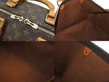 Load image into Gallery viewer, LOUIS VUITTON ルイヴィトン キーポル55 ボストンバッグ M41424 モノグラム PVC ヌメ革 ブラウン 美品 中古 4b006812