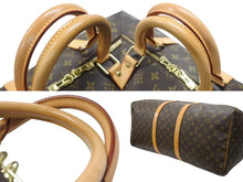Load image into Gallery viewer, LOUIS VUITTON ルイヴィトン キーポル55 ボストンバッグ M41424 モノグラム PVC ヌメ革 ブラウン 美品 中古 4b006813