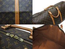 Load image into Gallery viewer, 極美品 LOUIS VUITTON ルイヴィトン キーポル60 ボストンバッグ M41422 モノグラム PVC レザー ブラウン 中古 4b006814