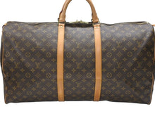 Load image into Gallery viewer, 極美品 LOUIS VUITTON ルイヴィトン キーポル60 ボストンバッグ M41422 モノグラム PVC レザー ブラウン 中古 4b006814