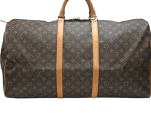 Load image into Gallery viewer, 極美品 LOUIS VUITTON ルイヴィトン キーポル60 ボストンバッグ M41422 モノグラム PVC レザー ブラウン 中古 4b006814