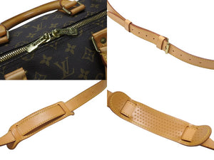 LOUIS VUITTON ルイヴィトン キーポル バンドリエール55 ボストンバッグ M41414 モノグラム ブラウン 美品 中古 4b006815