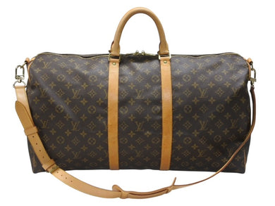 LOUIS VUITTON ルイヴィトン キーポル バンドリエール55 ボストンバッグ M41414 モノグラム ブラウン 美品 中古 4b006815