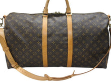 Load image into Gallery viewer, LOUIS VUITTON ルイヴィトン キーポル バンドリエール55 ボストンバッグ M41414 モノグラム ブラウン 美品 中古 4b006815