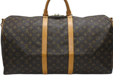 Load image into Gallery viewer, LOUIS VUITTON ルイヴィトン キーポル バンドリエール55 ボストンバッグ M41414 モノグラム ブラウン 美品 中古 4b006815