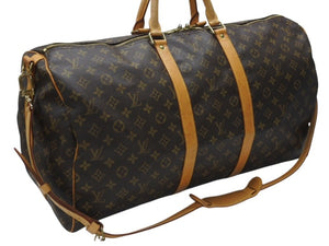 LOUIS VUITTON ルイヴィトン キーポル バンドリエール55 ボストンバッグ M41414 モノグラム ブラウン 美品 中古 4b006815