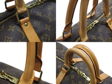 Load image into Gallery viewer, LOUIS VUITTON ルイヴィトン キーポル バンドリエール55 ボストンバッグ M41414 モノグラム ブラウン 美品 中古 4b006815
