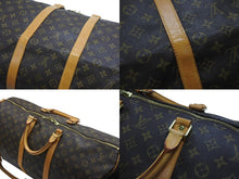 Load image into Gallery viewer, LOUIS VUITTON ルイヴィトン キーポル バンドリエール55 ボストンバッグ M41414 モノグラム ブラウン 美品 中古 4b006815
