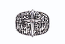 Load image into Gallery viewer, 極美品 CHROME HEARTS クロムハーツ BUCKL CEMETERY ベルト セメタリークロス バックル シルバー925 246g 中古 4b006820