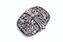 Load image into Gallery viewer, 極美品 CHROME HEARTS クロムハーツ BUCKL CEMETERY ベルト セメタリークロス バックル シルバー925 246g 中古 4b006820
