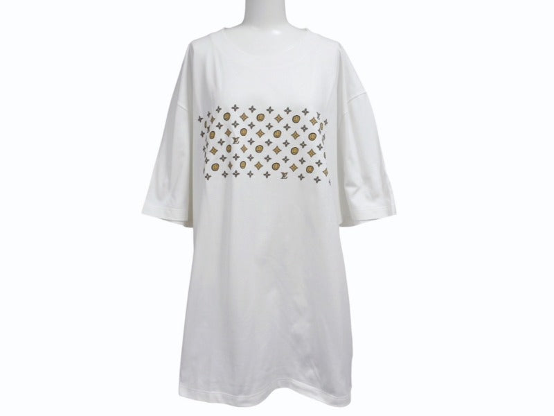 新品未使用 LOUIS VUITTON CPFM ルイヴィトン 希少 半袖Ｔシャツ コットン ホワイト マルチカラー サイズ5XL 中古 4b006823