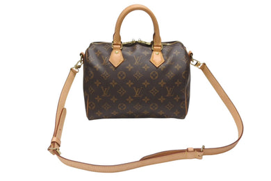 極美品 LOUIS VUITTON ルイヴィトン スピーディ バンドリエール25 ハンドバッグ M41113 モノグラム ブラウン 中古 4b006826