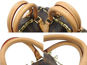 極美品 LOUIS VUITTON ルイヴィトン スピーディ バンドリエール25 ハンドバッグ M41113 モノグラム ブラウン 中古 4b006826