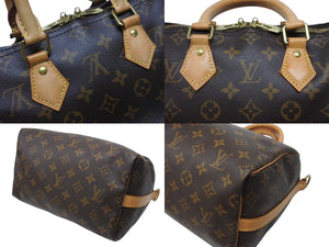 極美品 LOUIS VUITTON ルイヴィトン スピーディ バンドリエール25 ハンドバッグ M41113 モノグラム ブラウン 中古 4b006826