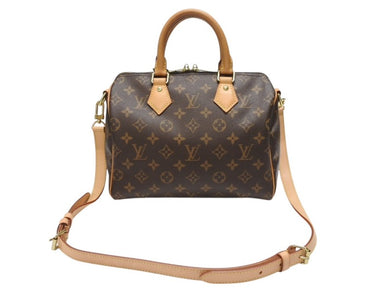 極美品 LOUIS VUITTON ルイヴィトン スピーディ バンドリエール25 ハンドバッグ M41113 モノグラム ブラウン 中古 4b006827