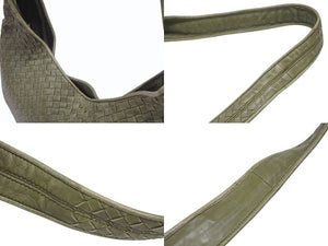 BOTTEGAVENETA ボッテガヴェネタ イントレチャート ショルダーバッグ イタリア製 アルガ レザー 美品 中古 4b006830