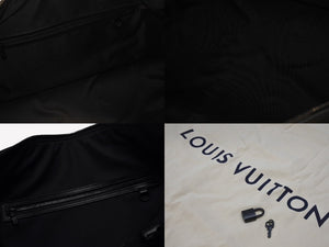 新品同様 LOUIS VUITTON ルイヴィトン モノグラムトリヨン キーポル バンドリエール 50cm M59025 ボストンバッグ ブラック 中古 4b006832