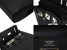 Load image into Gallery viewer, 新品未使用 エルメス HERMES ケリーアッカドPM W刻印 ワンショルダーバッグ ブラック 新型 シルバー金具 中古 4b006839