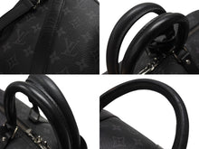 Load image into Gallery viewer, 極美品 LOUIS VUITTON ルイヴィトン エクリプス キーポル バンドリエール45 ボストンバッグ M40569 シルバー金具 ブラック 中古 4b006840