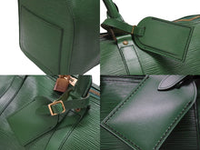 Load image into Gallery viewer, LOUIS VUITTON ルイヴィトン キーポル50 ボストンバッグ M42964 ボルネオグリーン エピレザー ゴールド金具 美品 中古 4b006843