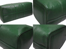Load image into Gallery viewer, LOUIS VUITTON ルイヴィトン キーポル50 ボストンバッグ M42964 ボルネオグリーン エピレザー ゴールド金具 美品 中古 4b006843