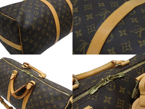 極美品 LOUIS VUITTON ルイヴィトン モノグラム キーポルバンドリエール50 ブラウン M41416 ボストンバッグ 中古 4b006844