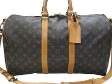 Load image into Gallery viewer, LOUIS VUITTON ルイヴィトン キーポル バンドリエール45 ボストンバッグ M41418 モノグラム ブラウン ゴールド金具 美品 中古 4b006845