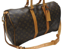 Load image into Gallery viewer, LOUIS VUITTON ルイヴィトン キーポル バンドリエール45 ボストンバッグ M41418 モノグラム ブラウン ゴールド金具 美品 中古 4b006845