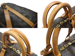 LOUIS VUITTON ルイヴィトン キーポル バンドリエール45 ボストンバッグ M41418 モノグラム ブラウン ゴールド金具 美品 中古 4b006845