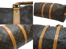Load image into Gallery viewer, LOUIS VUITTON ルイヴィトン キーポル バンドリエール45 ボストンバッグ M41418 モノグラム ブラウン ゴールド金具 美品 中古 4b006845