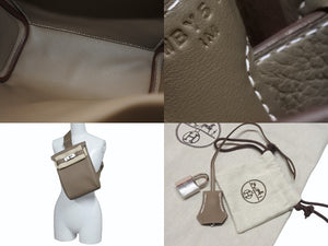 新品未使用 エルメス HERMES ケリーアッカドPM W刻印 ワンショルダーバッグ エトゥープ シルバー金具 中古 4b006847