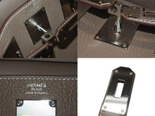 Load image into Gallery viewer, 新品未使用 エルメス HERMES ケリーアッカドPM W刻印 ワンショルダーバッグ エトゥープ シルバー金具 中古 4b006848