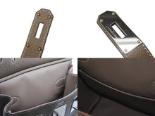 Load image into Gallery viewer, 新品未使用 エルメス HERMES ケリーアッカドPM W刻印 ワンショルダーバッグ エトゥープ シルバー金具 中古 4b006848
