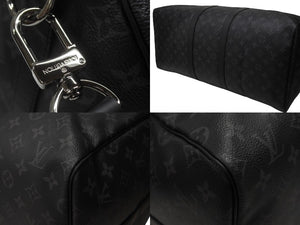 新品同様 LOUIS VUITTON ルイヴィトン キーポル バンドリエール55 ボストンバッグ M40605 モノグラムエクリプス 中古 4b006849