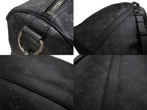 新品同様 LOUIS VUITTON ルイヴィトン キーポル バンドリエール55 ボストンバッグ M40605 モノグラムエクリプス 中古 4b006849