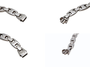 HERMES cassiopeia エルメス ブレスレット カシオペア 6コマ シルバー SV925 58.5g 美品 中古 4b006744