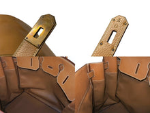 Load image into Gallery viewer, HERMES エルメス Haut a Courroies オータクロア50 ハンドバッグ アルデンヌ ナチュラル ブロンズ金具 〇Z刻印 美品 中古 4b006861