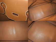 Load image into Gallery viewer, HERMES エルメス Haut a Courroies オータクロア50 ハンドバッグ アルデンヌ ナチュラル ブロンズ金具 〇Z刻印 美品 中古 4b006861