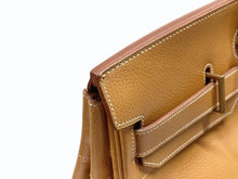 Load image into Gallery viewer, HERMES エルメス Haut a Courroies オータクロア50 ハンドバッグ アルデンヌ ナチュラル ブロンズ金具 〇Z刻印 美品 中古 4b006861
