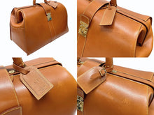 Load image into Gallery viewer, LOUIS VUITTON ルイヴィトン パーソナルオーダー ボストンバッグ ノマドM M80310 レザー ブラウン ゴールド金具 美品 中古 4b006890